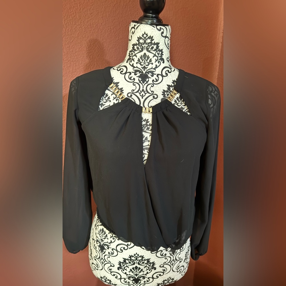 Elegant Black Women's Top